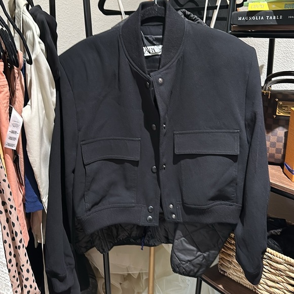Zara Bomber Jacket With Pockets - Picture 10 of 12